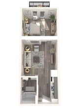 1 Bedroom 527 floor plan